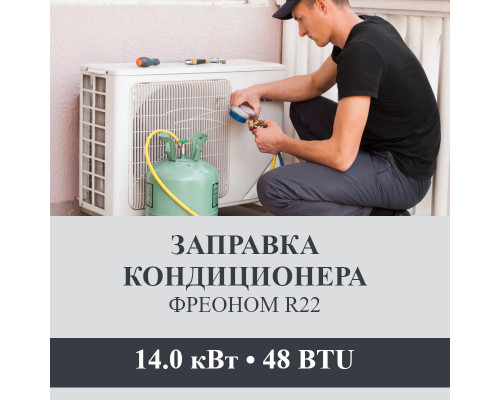 Заправка кондиционера Axioma фреоном R22 до 14.0 кВт (48 BTU)