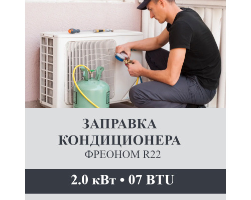 Заправка кондиционера Axioma фреоном R22 до 2.0 кВт (07 BTU)