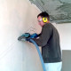 Штробление стены под нишу для дренажной помпы Axioma 150х70 мм. (Кирпич)